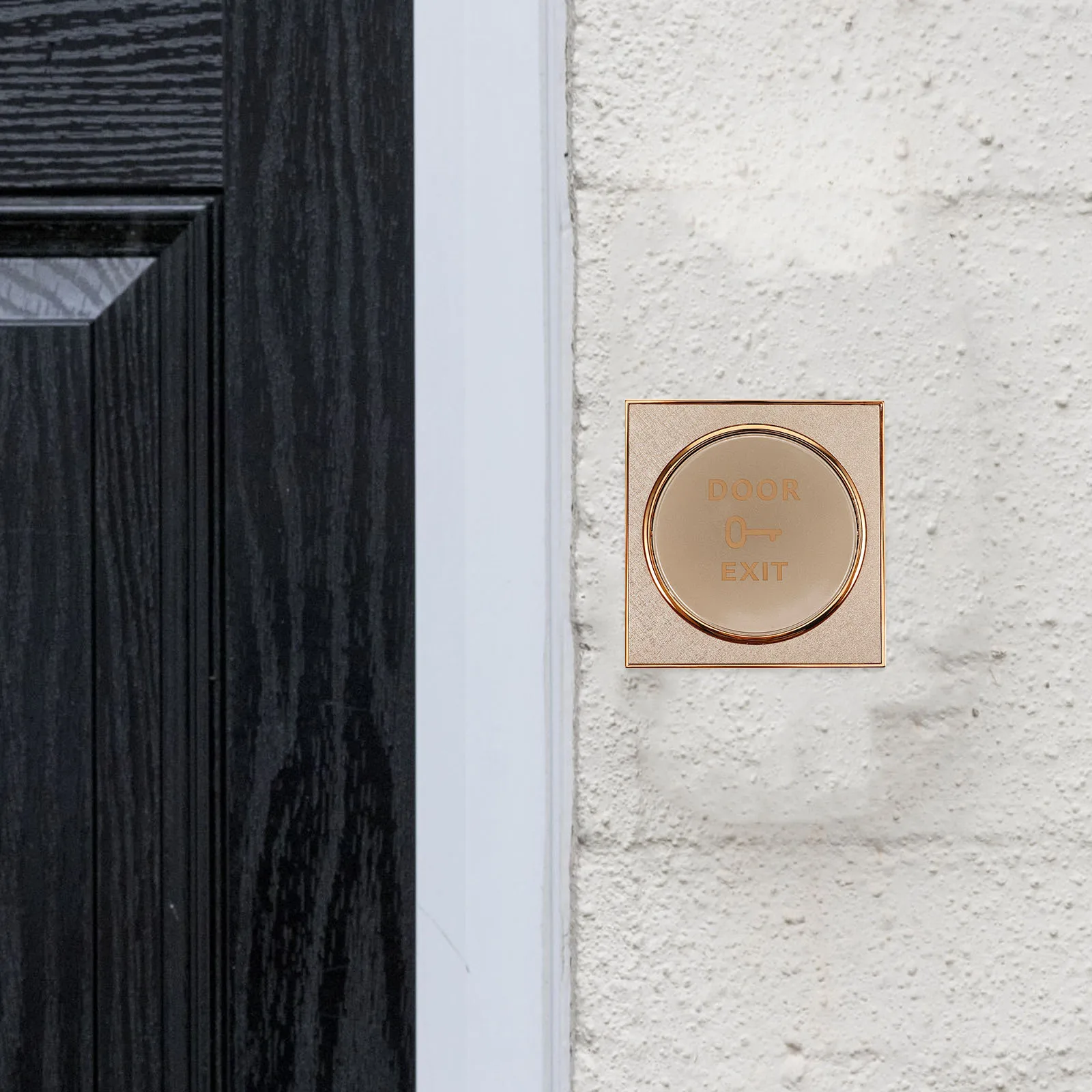 Access Control Button Switch Exit Cover Wall Plate Doorbell Waterproof Stainless Steel Push to Exit Strong Durable Grid Design