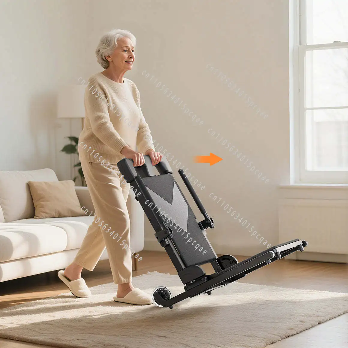 Portable Electric Lift Chair Foldable Floor Transfer Device for Elderly Disabled Patient Mobility Aid  Equipment