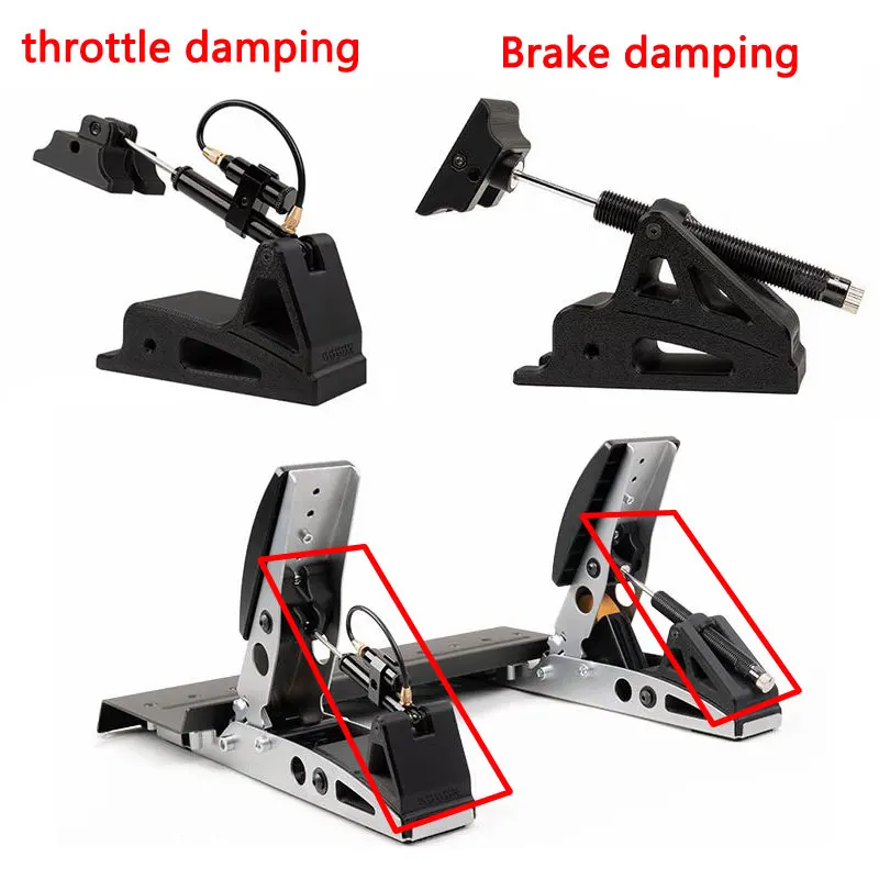 For FANATEC CSL Throttle Brake Pedal Damping Racing Gaming refit Lift foot sense hydraulic damping kit