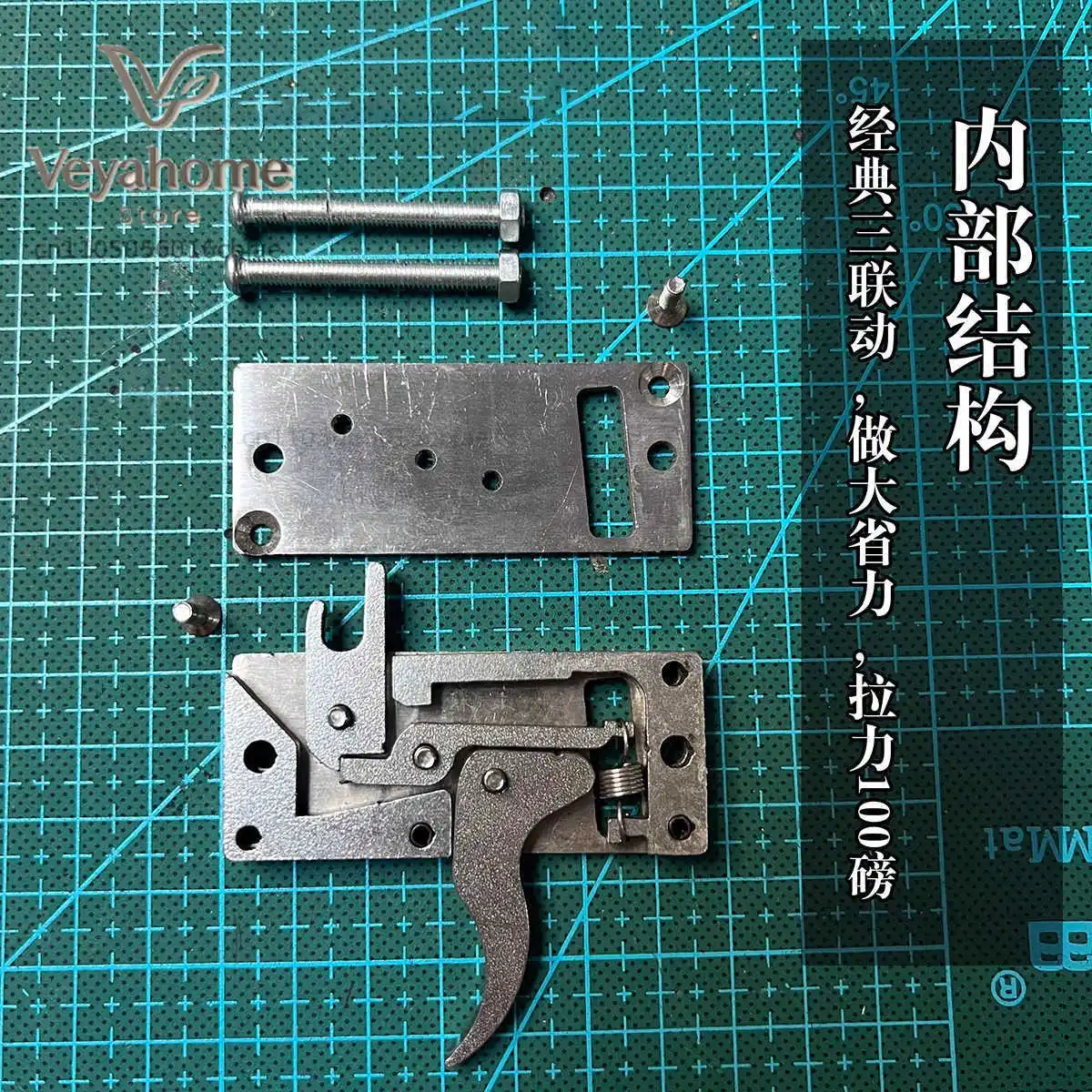 DIY Accessories Mini Metal Release Aid - Stainless Steel Trigger Lock & Forward-Pull Arrow Holder