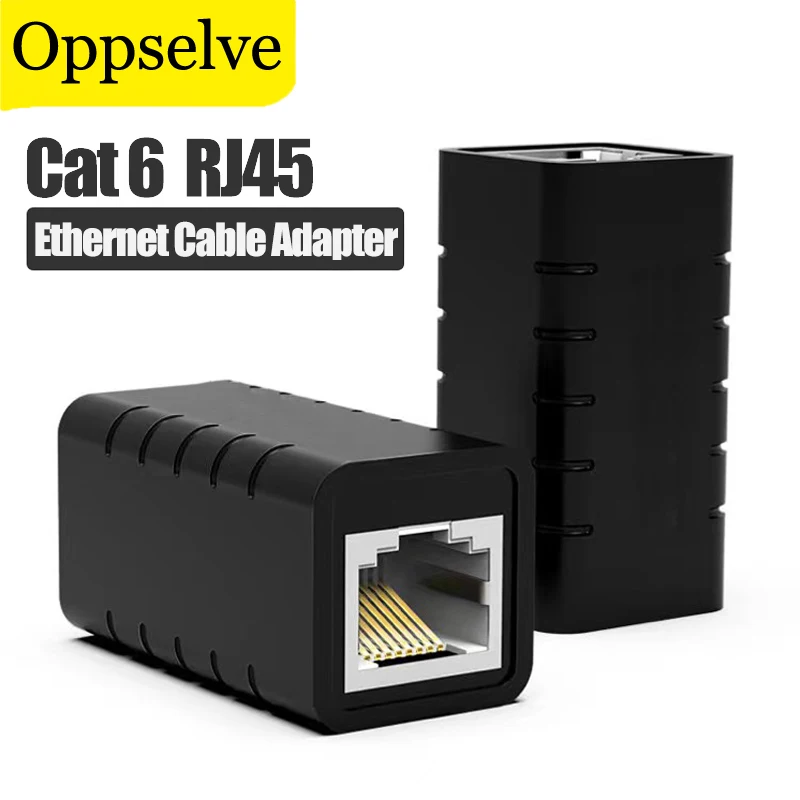 

RJ45 Connector Cat7/6/5e Ethernet Adapter 8P8C Anti-Thunder Network Extender Extension Cable for Ethernet Cable Female to Female