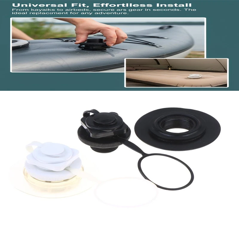 

1/2Pcs 22mm Replacement Air Valve Screw With Base PVC For Inflatable Pool Boats Kayak Rafting Rubber Dinghy Airbed Air Plug Boat