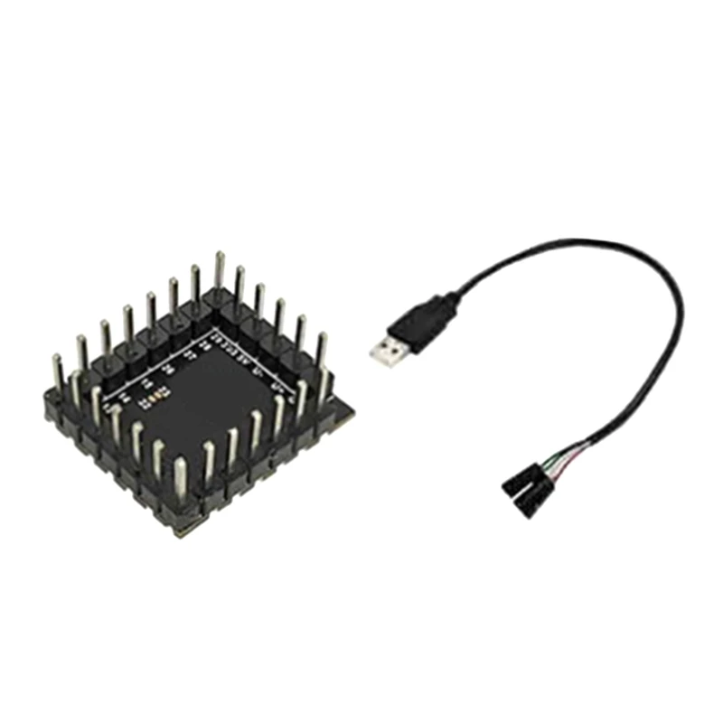 ABCA-RP2350-Core-A For Raspberry Pi Pico 2 Stamp Hole Development Board RP2350 Multifunction Dual Core Processor