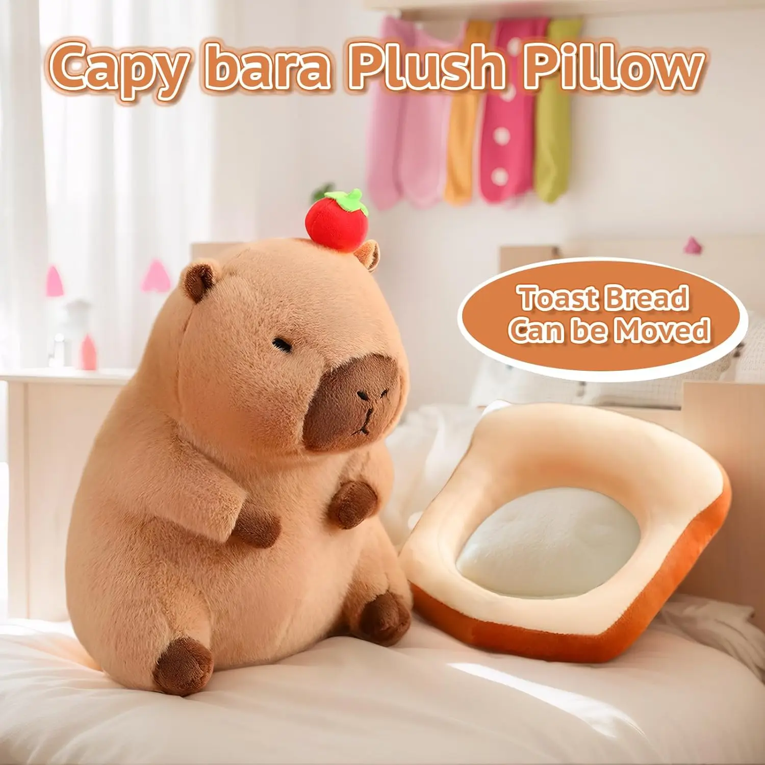 Schattige Capibara Knuffel Simulatie Knuffel Knuffels Capibara Schildpad Rugzak Kapibala Zacht Gevulde Kamer Decor Kid Speelgoed