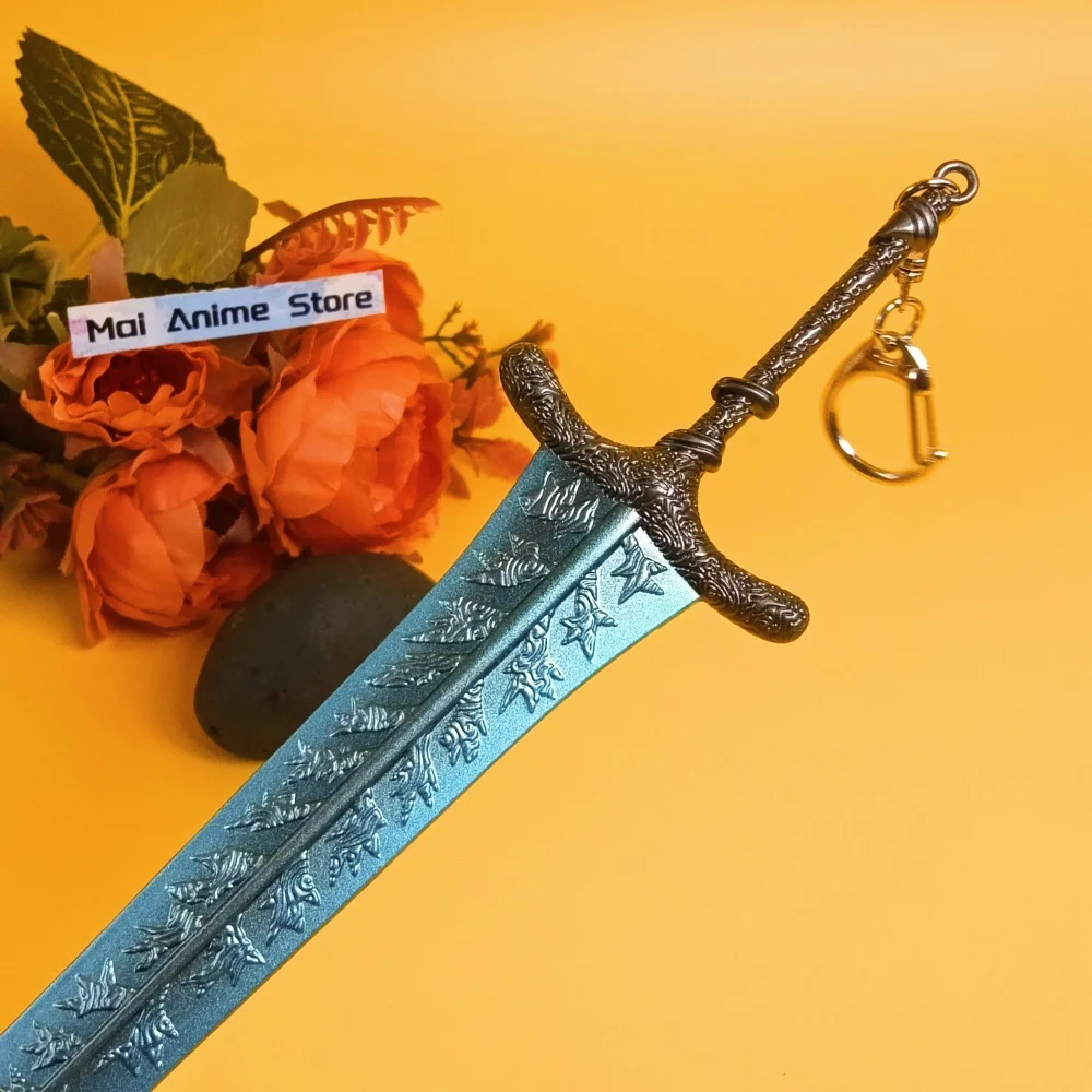 22cm Elden Katana Anime Stalowy Nóż Ninja Samurajski Szabla Realistyczny Rozmiar Metalowy Miecz Księżycowy Lodowy Greatsword Ranni Japońska Katana Zabawka Prezent