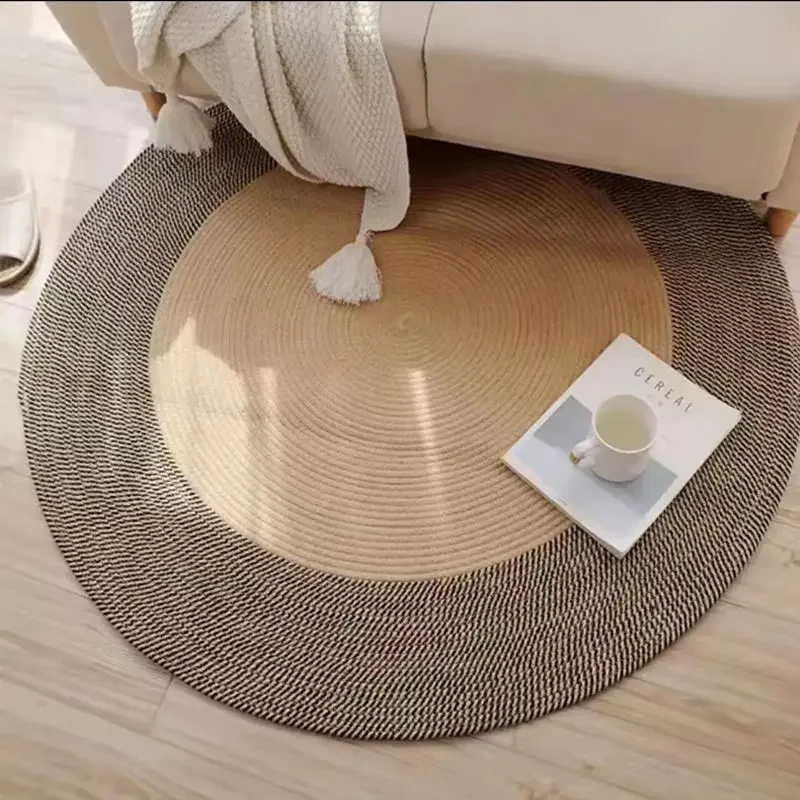 

CL cotton thread woven floor mat woven blanket foot mattress bedside blanket living room coffee table carpet commercial simple