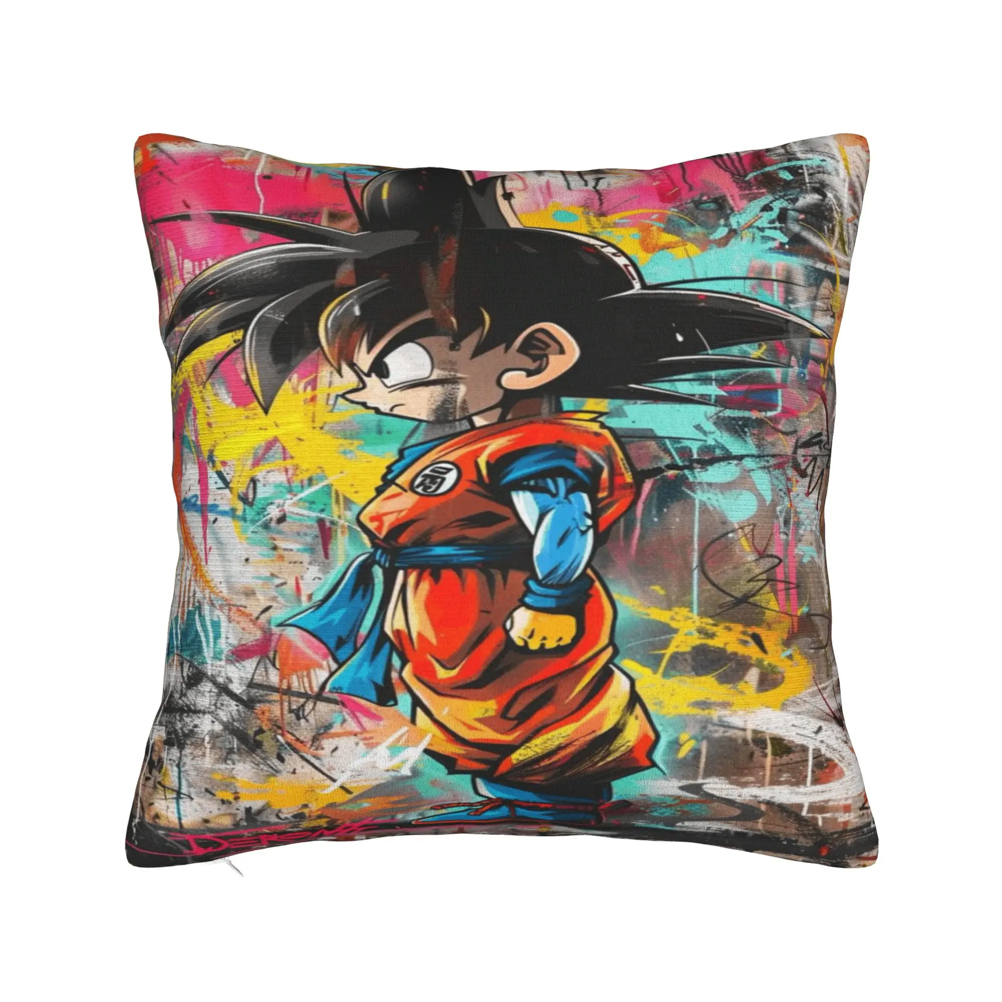D-Dragon Anime Pillow Case  Soft Pillow Cover Cute Funny Pillowcases For Living Room Chair