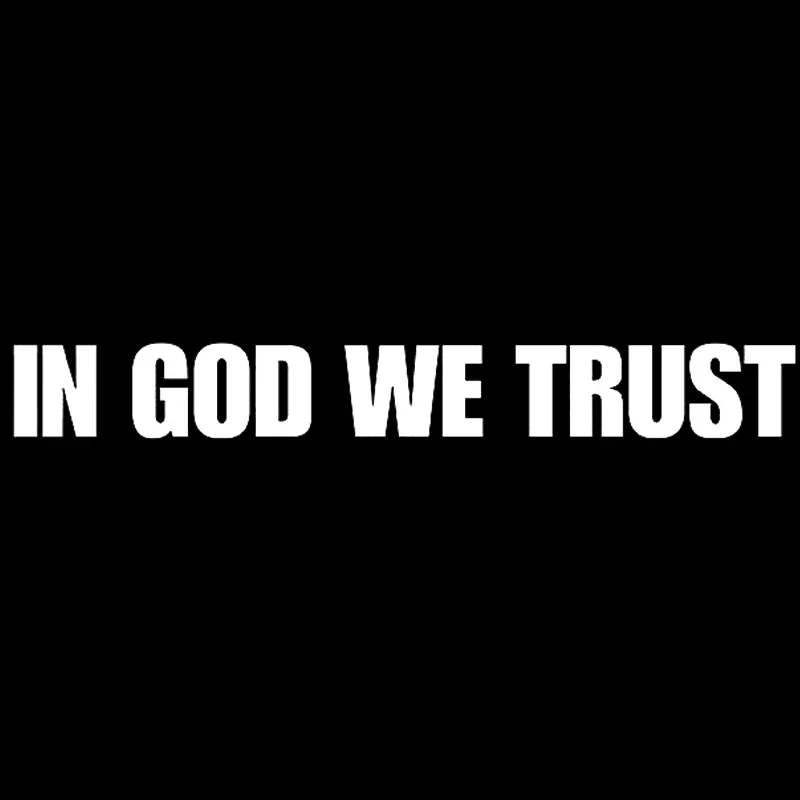 25*3.1cm IN GOD WE TRUST Religious Religion Christian Jesus Car Window Decal Sticker Rear Window Car Sticker