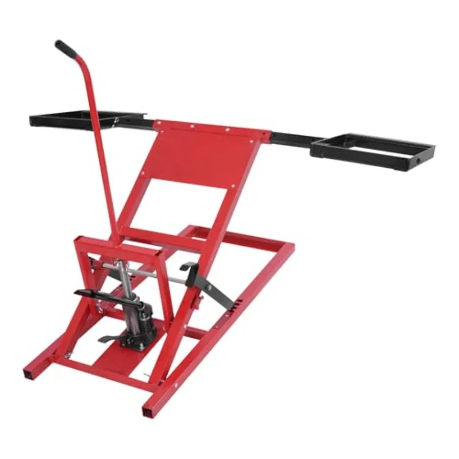 

Домкрат для газонокосилок и тракторов, грузоподъемность 500 фунтов, регулируемая высота подъема 17.5-24 дюйма, колесная база 2348 дюймов, гидравлический, для обслуживания