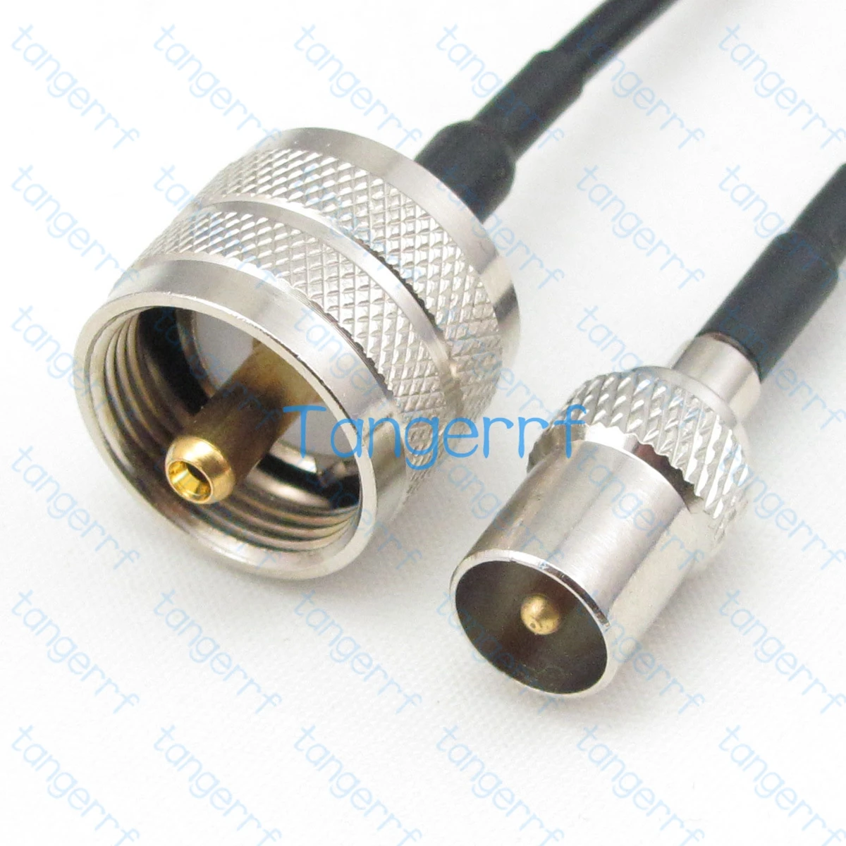 UHF Male PL259 to TV Male Plug RF RG174 Coaxial LOW LOSS Coax Pigtail Cable Pigtail Antenna Extension 50ohn RF Coaxial  Tangerrf