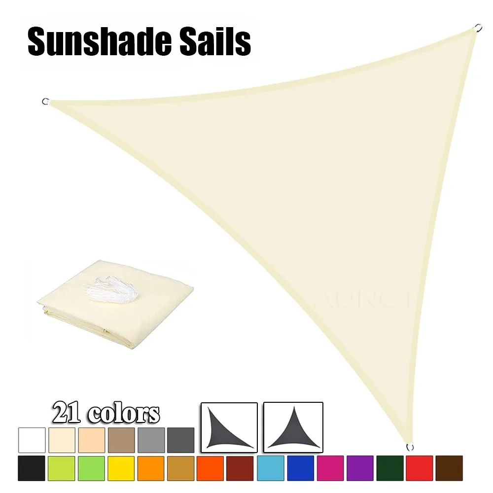Waterproof Sunshade Triangle Canopy, Sun Protection, Outdoor Sunshade, Garden Terrace, Swimming Pool Sunshade Cloth