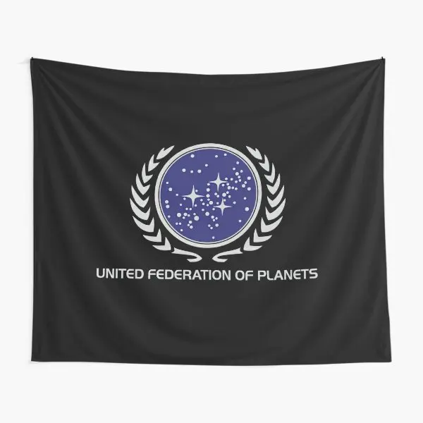 United Federation Of Planet  Tapestry Wall Bedspread Beautiful Towel Decor Colored Decoration Printed Room Blanket Travel Yoga