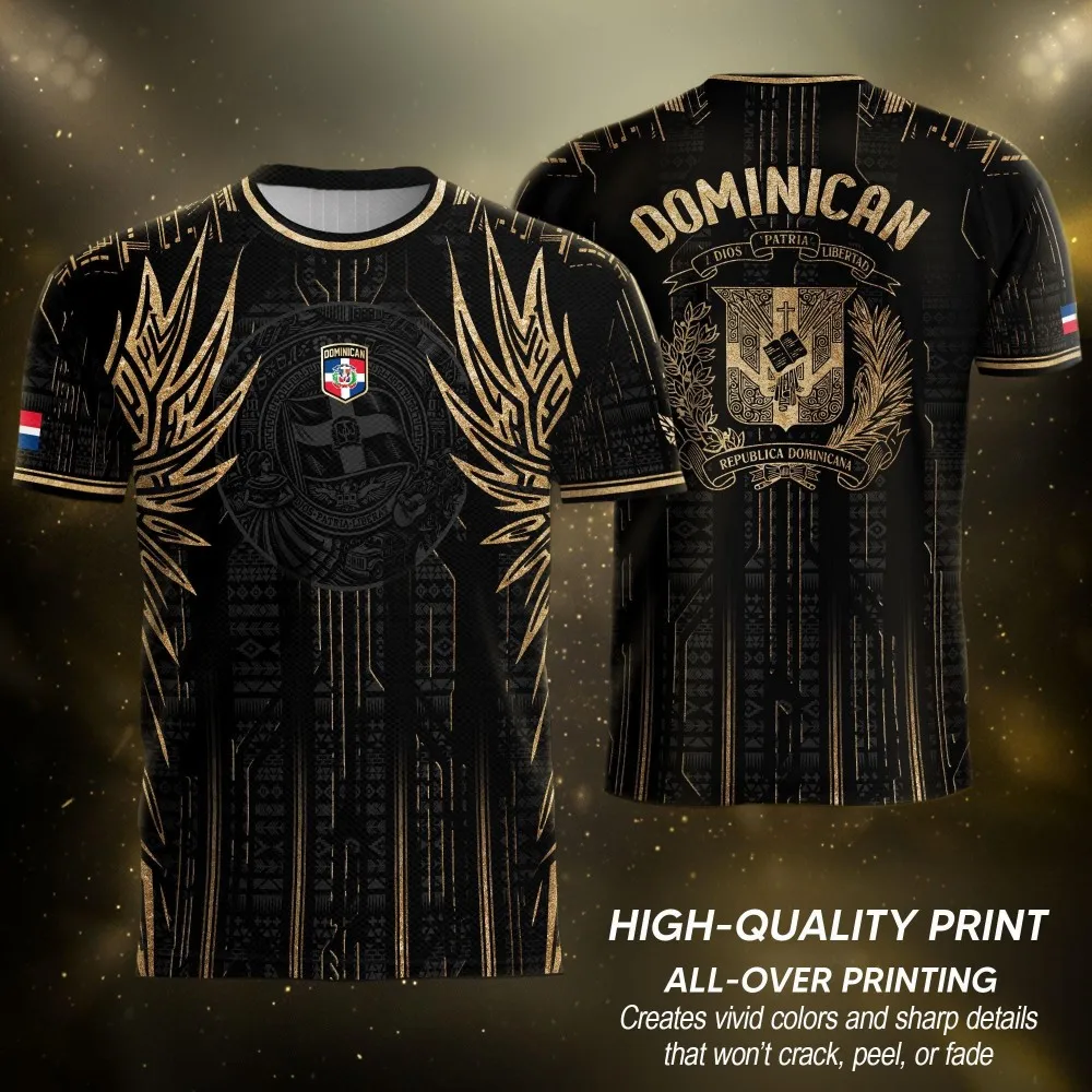 Dominican Republic football jersey, Caribbean men's football shirt, Dominican flag T-shirt, match day apparel, football fan gift