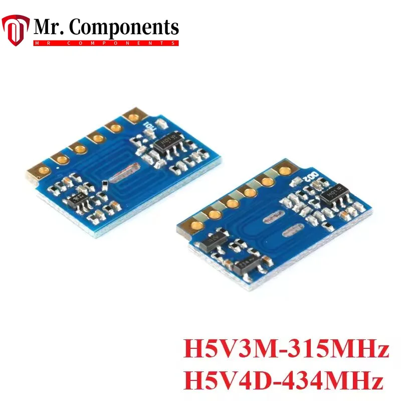 1PCS H5V3M 315MHz H5V4D 434MHz Modulo ricevitore telecomando senza fili Supereterodina RF per casa intelligente ASK FAI DA TE elettronico