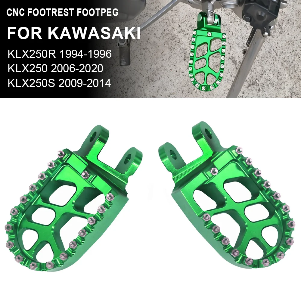 

KLX KLR 650 CNC Footrest Footpeg Foot Pegs Pedal For KAWASAKI KLX250R KLX250 KLX250S KLX250SF KLX300R KLX650 KLX650R KLR650