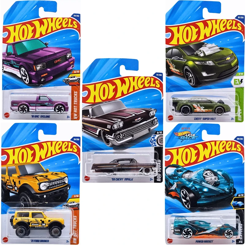 Nouveau Hot Wheels Cars 2025 E Case 1:64 Mustang Honda Aston Martin Chevy Koenigsegg moulé sous pression modèle de véhicule voitures