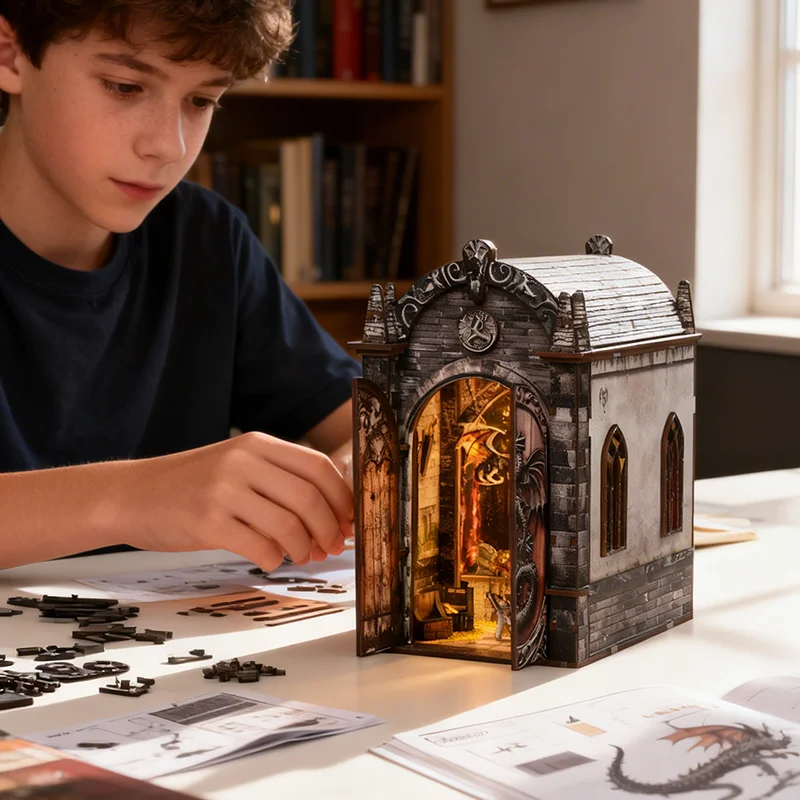 Kit Book Nook a Tema Drago con - Home Decor Medieval recensione e prezzo