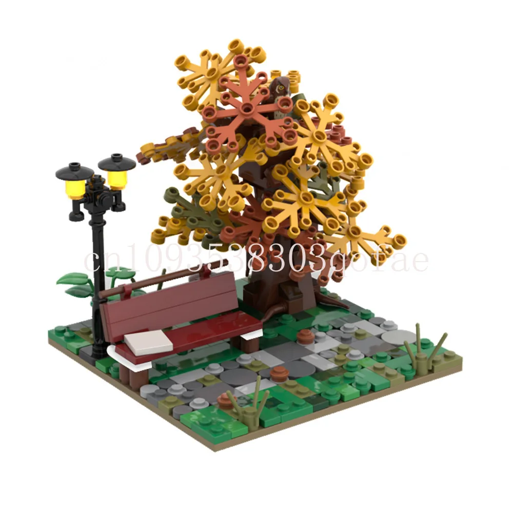 

MOC- 137516 Строительные блоки Дом Креативный подарок Строительные блоки для модели осеннего парка