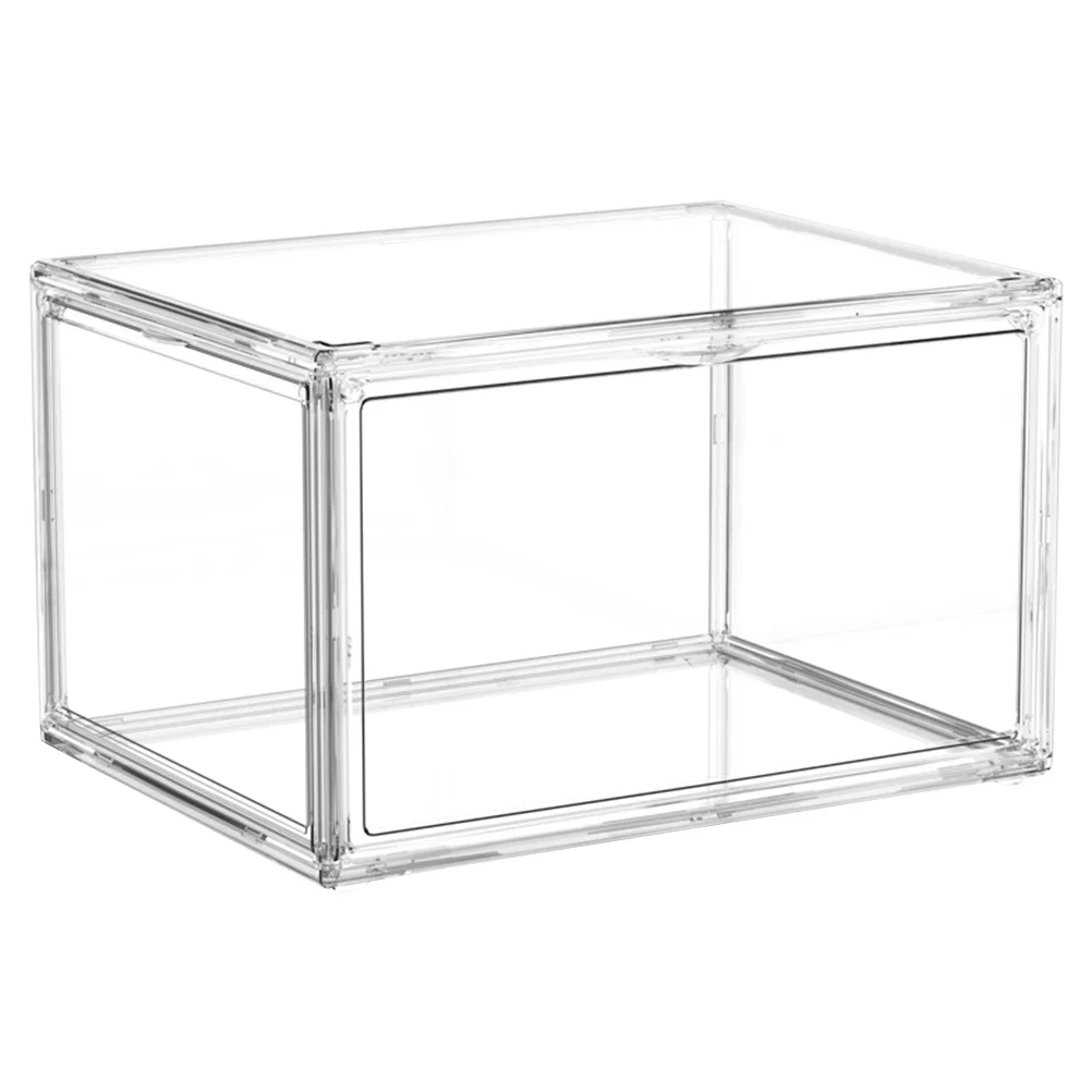 

Acrylic Book Storage Case Transparent Multi-Function Box for Office Home School Use Tabletop Storage Box