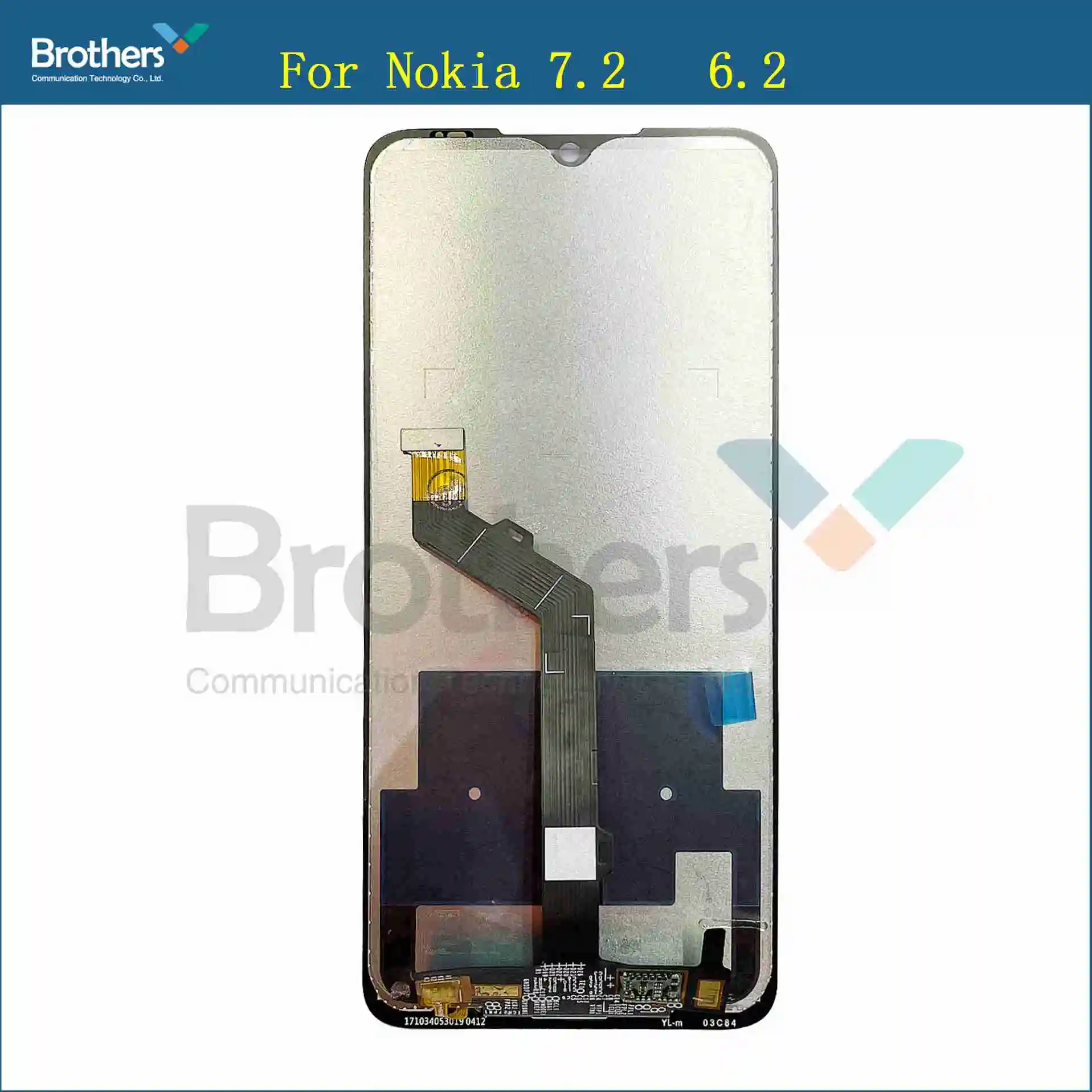 

Tested mobile phone parts replacement touch screen TFT LCD Screen for Nokia 7.2 TA-1196 Digitizer Full Assembly with Frame