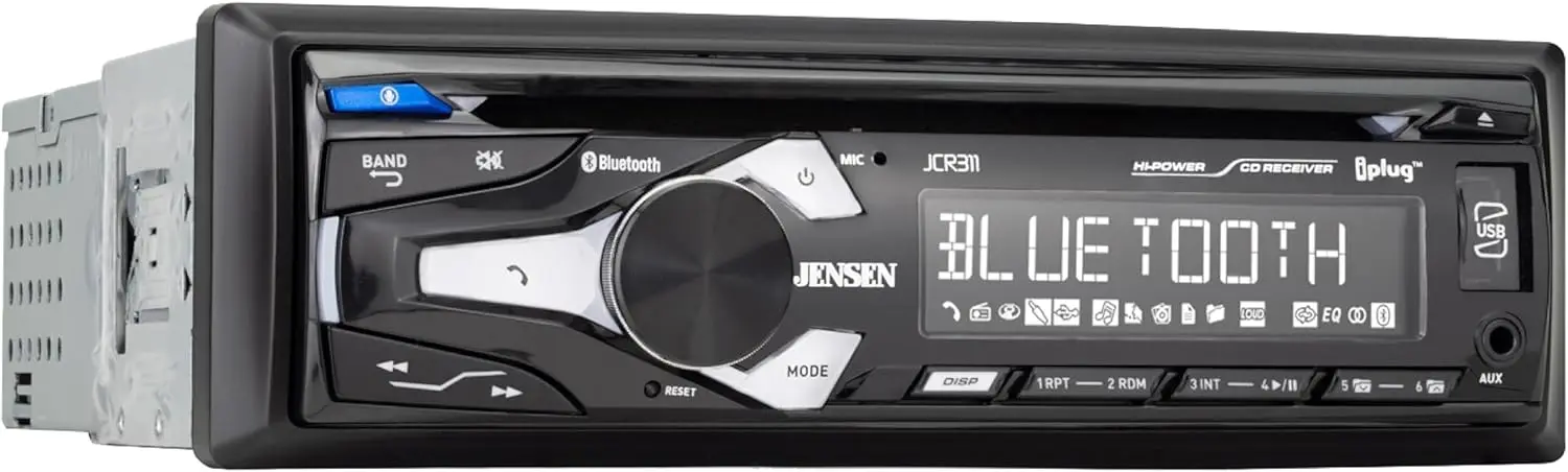 

Автомагнитола 10-см LCD с экраном, Bluetooth, CD-плеером, AM/FM-радио, USB-воспроизведением и зарядкой для звонков без помощи рук