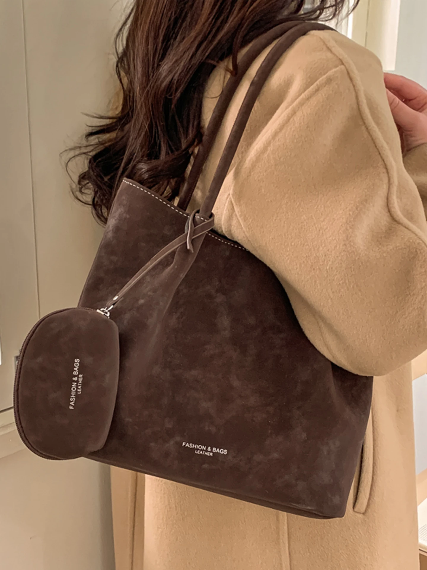 

High-End Women's Tote Bag Large Capaci Commuter oulder Bag 2025 New Autumn Winter Retro Sle Casual Office Bag