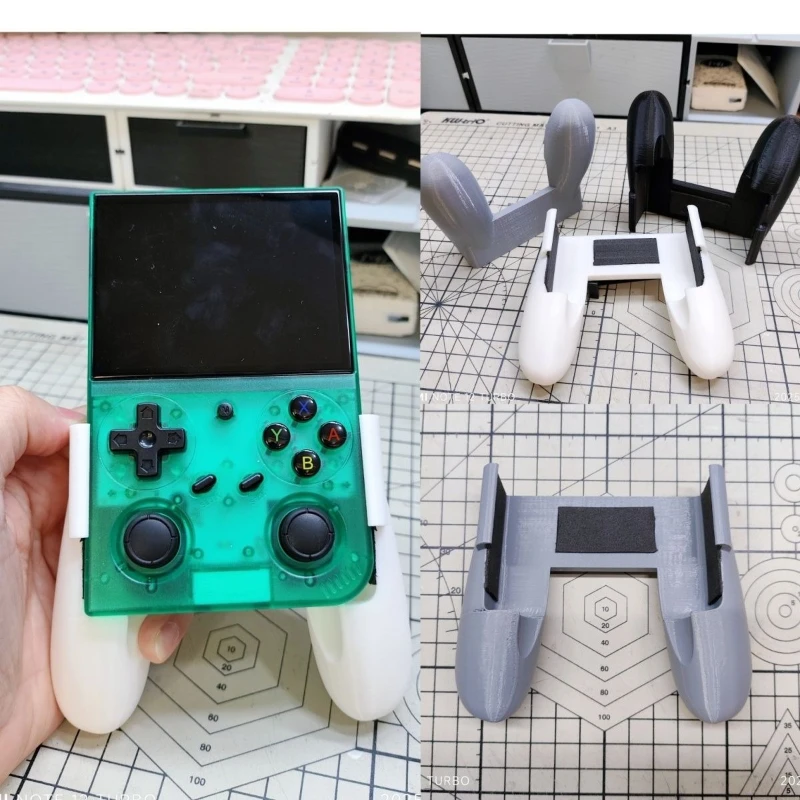 ل ANBERNIC RG35 XXPro قبضة مقبض عقد لعبة وحدة التحكم تحكم راحة اليد ل Anbernic RG 35 XX Pro Rg35xxpro دعم قوس