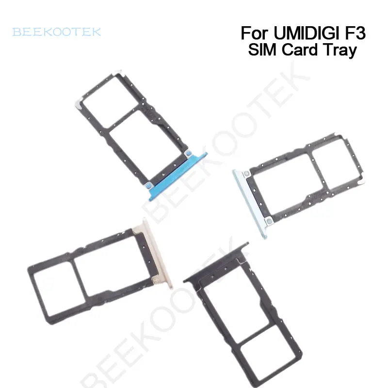 UMIDIGI F3 Card Tray Holder Original Cellphone SIM Card Tray Sim Card Slot Holder Repair Replacement Accessories For UMIDIGI F3