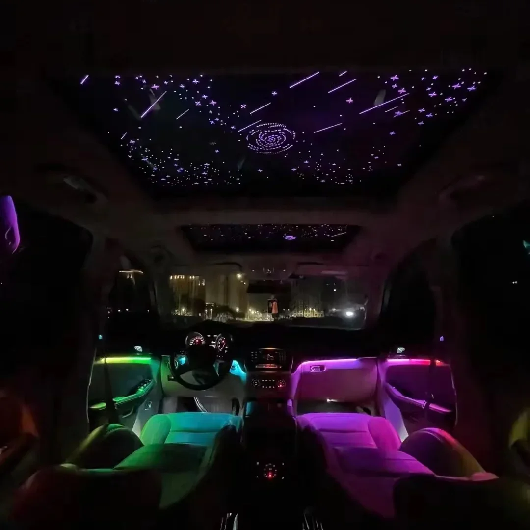 Support customized universal sunroof car accessories Led interior romantic car panoramic sunroof starry sky film