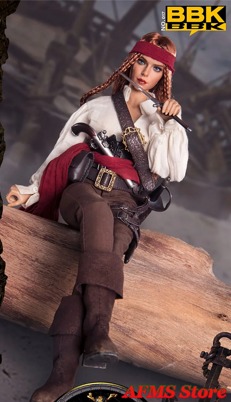 BBK BBK017 1/6 Scale Collectible Figure Sophia Beauty Pirate Captain Full Set 12Inch Women Soldier Action Figure Model Toys