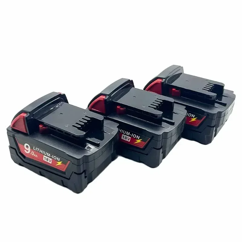 2025 100% NewFor Milwaukee M18 Power Tool Battery, Charger, BR, XC, 18V, 6000mAh M18B5, 48-11-1860, Built-in 18650 Battery