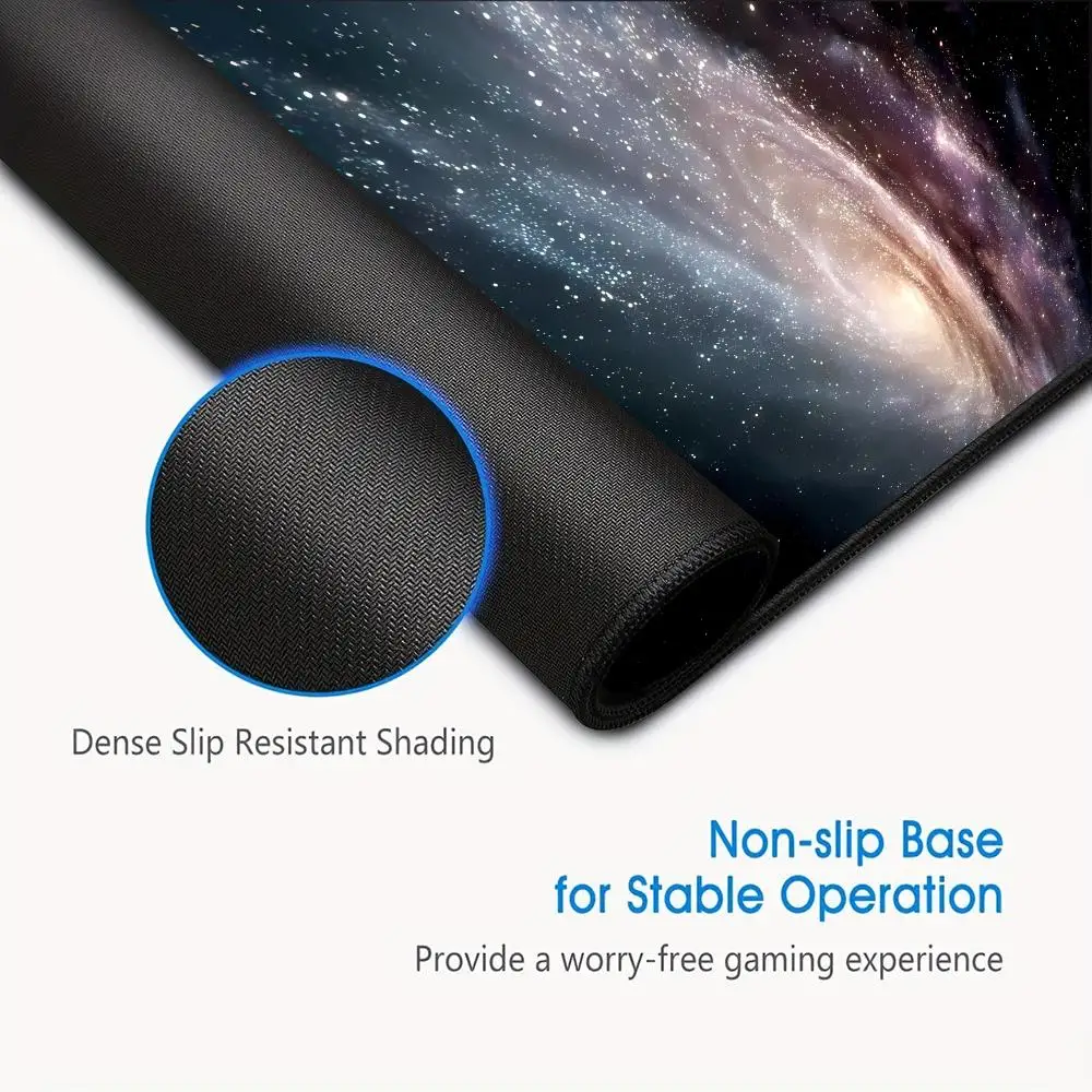 لوحة ماوس كبيرة من Galaxy، لوحة مكتب، لوحة ماوس مطاطية مضادة للانزلاق على الطراز القديم، ملحقات الكمبيوتر، ملحقات المكتب.