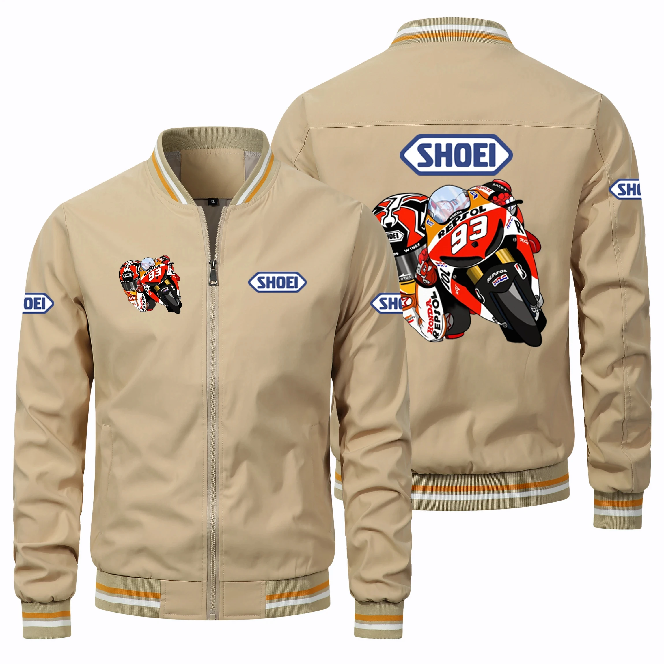 High end fashion hot selling SHOEI Motorcycle Racing Marquez 93 motorcycle men\'s casual oversized cycling jacket