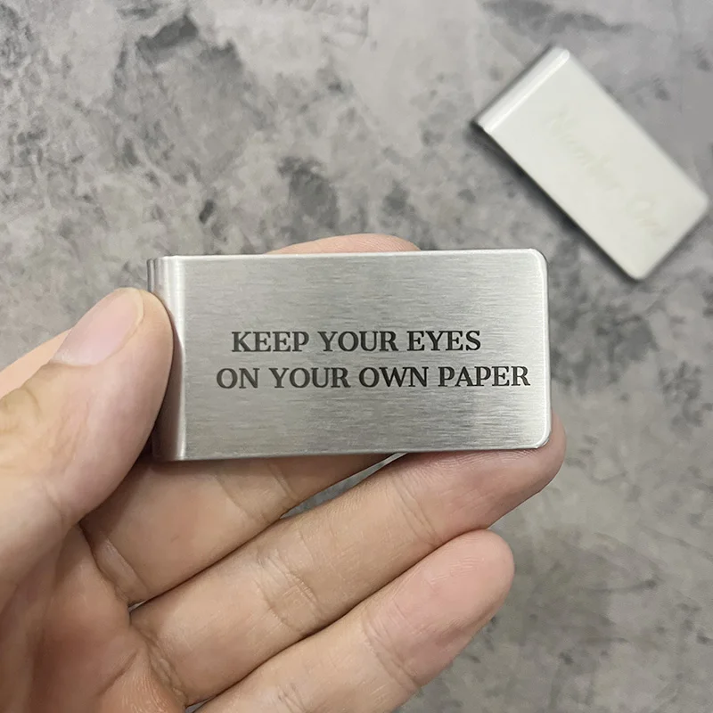 Personalized Money Clip Engraved  Gift Custom Engraved Cash Clip Wallet personalised Gift for Dad Money Clip for Husband