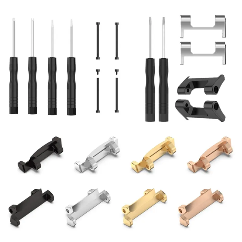 1 Set For Amazfit T-Rex /T-Rex Pro/T Rex 2 Watch Band Connector Screw Tool Rod Metal Adapter Pin Screwdrivers Accessories