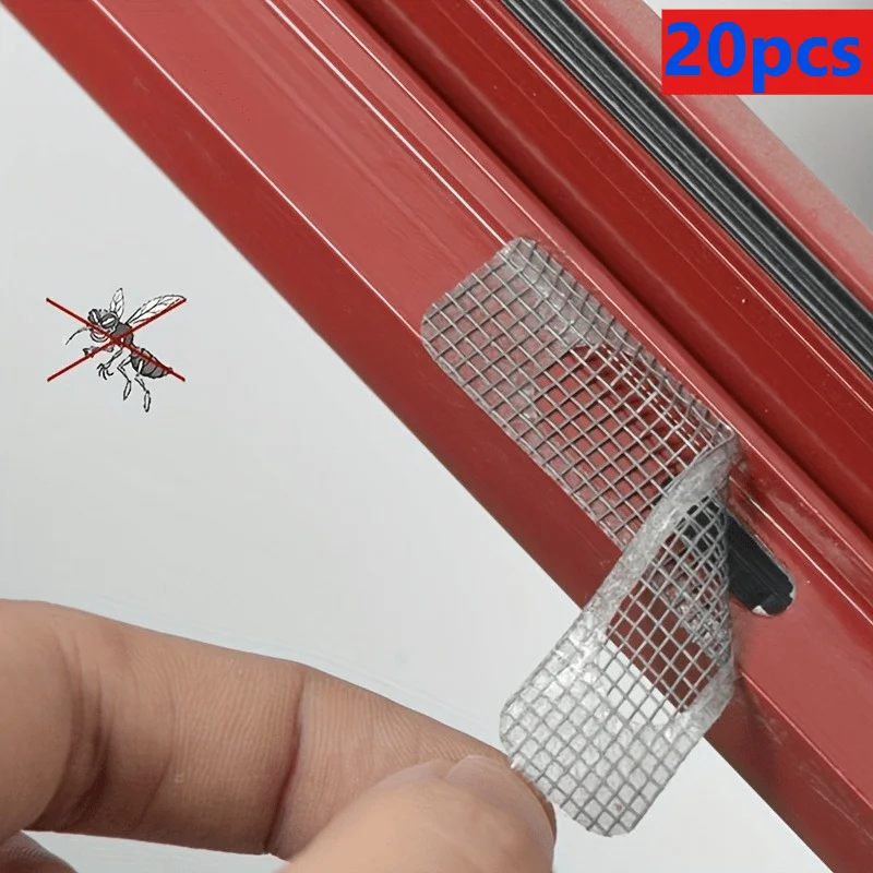 20 Sheet, Window And Door Screen Repair Patch, 2.44