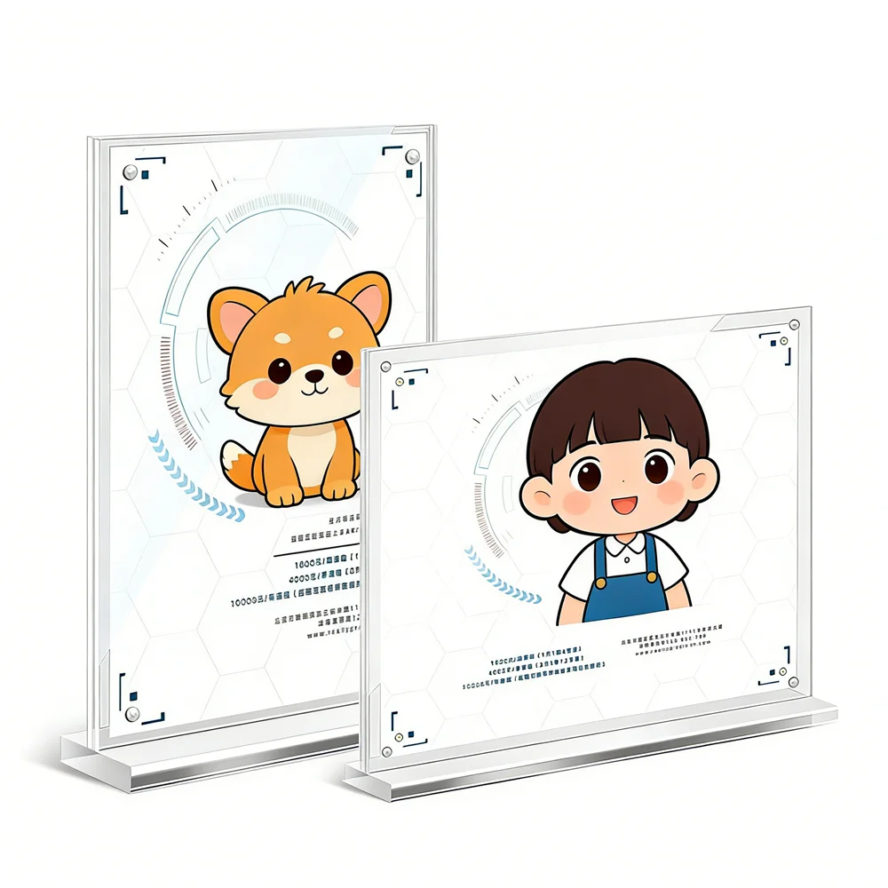 Acrylic Menu Sign Holder POP Display Stand Rack Desktop Advertising Sign Board Poster Billboard Price Tag Frame Picture Holder