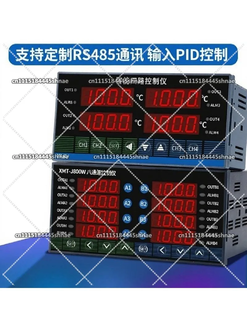 XMT-J800W  Four-circuit Eight-circuit Temperature Controller, Multi-channel Instrument Full Input Can Be Controlled Separately