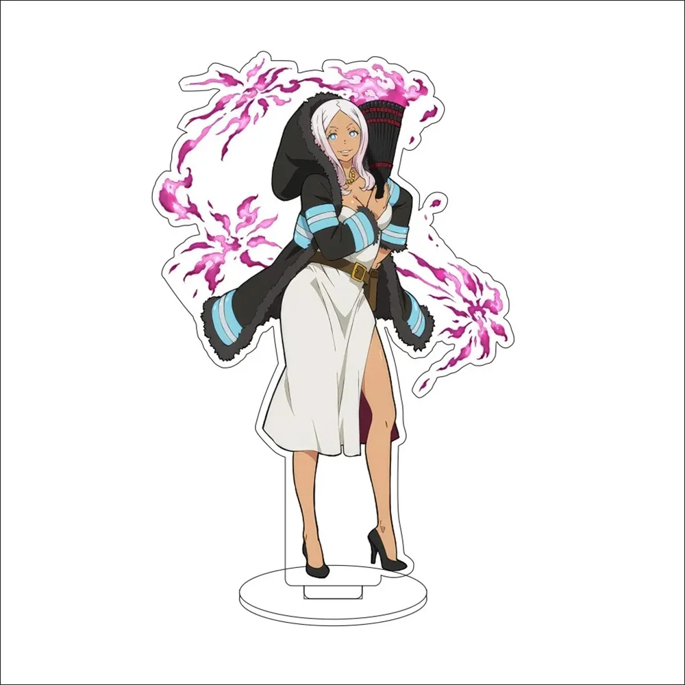 15CM Charm Anime Fire Force Acrylic Stand Model Cosplay Characters Ornament Accessories Goods Collection Christmas Gifts