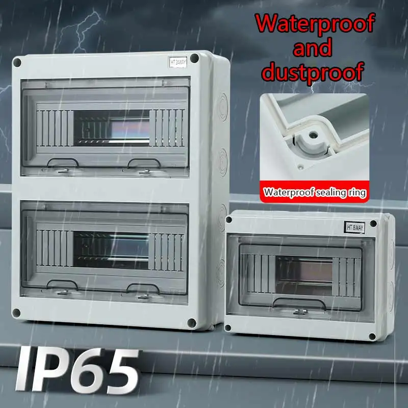 Scatola di distribuzione in plastica impermeabile e antipolvere serie HL, scatola di commutazione esposta in plastica ABS