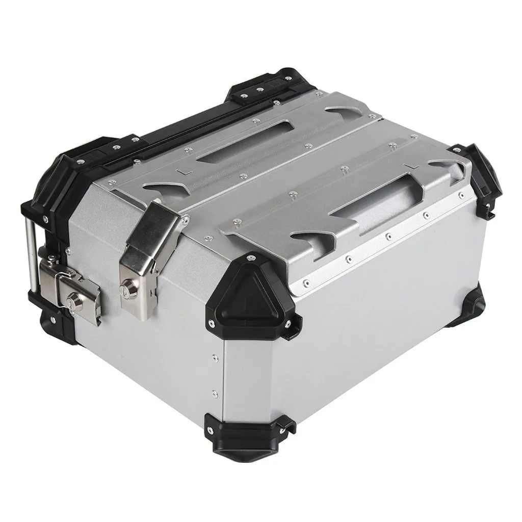 

Black/Silver 38L Motorcycle Aluminum Luggage Side Case Side Box for 1200GS 1250 2016-2020