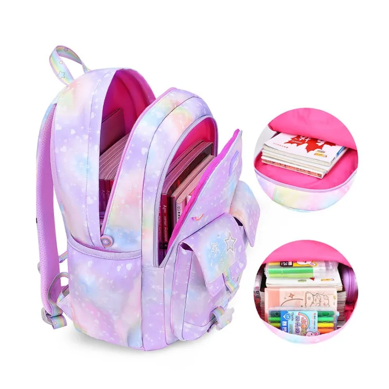 Children School Bags For Girls Kids Satchel Primary Orthopedic School Backpacks Princess Backpack Teenager Schoolbag knapsack