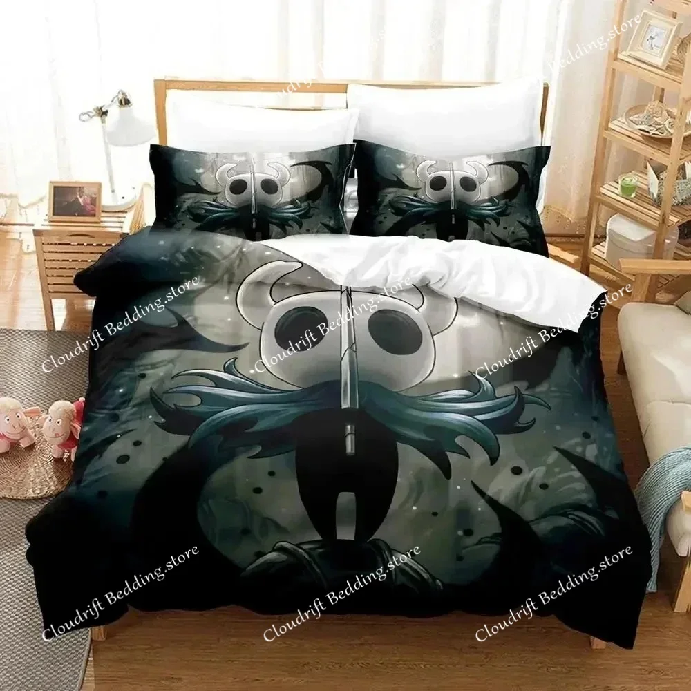 3D Print Hollow Knight Game Bedding Set Duvet Cover Bed Set Quilt Cover Pillowcase Comforter king Queen Boys Adult Bedding Set