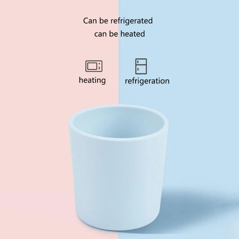 

Y4QA Baby Learning Drinking Cup Heat-Resistant Silicone Cup Water Mug