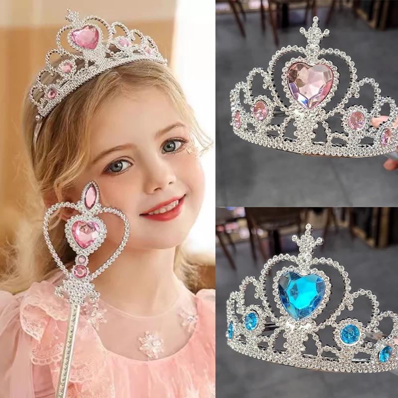 Тиары и короны с розовыми кристаллами, повязка на голову, диадема для конкурса, украшения для волос для женщин и девушек, свадебные аксессуары для невесты