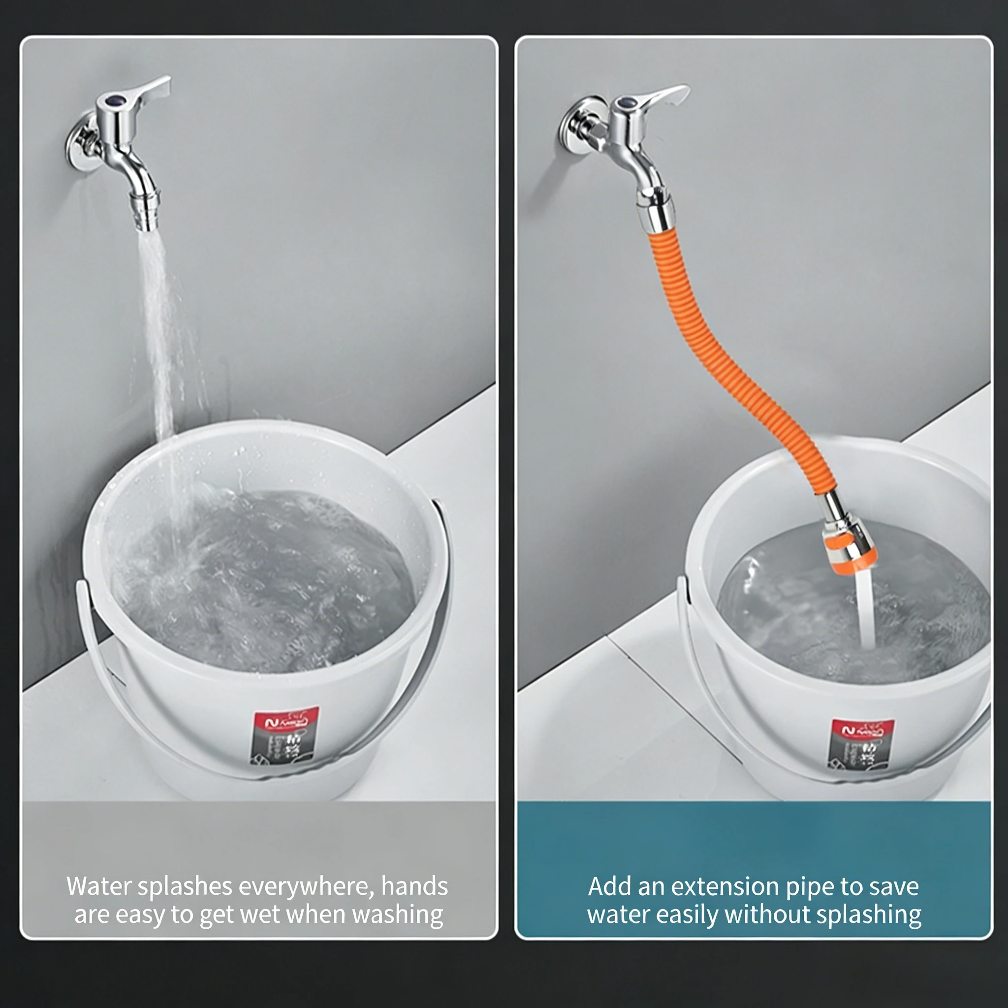Faucet Extender Extension Pipe Universal Universal Shaping Hose Splash Head Extension Nozzle for Vegetable Washing Pool