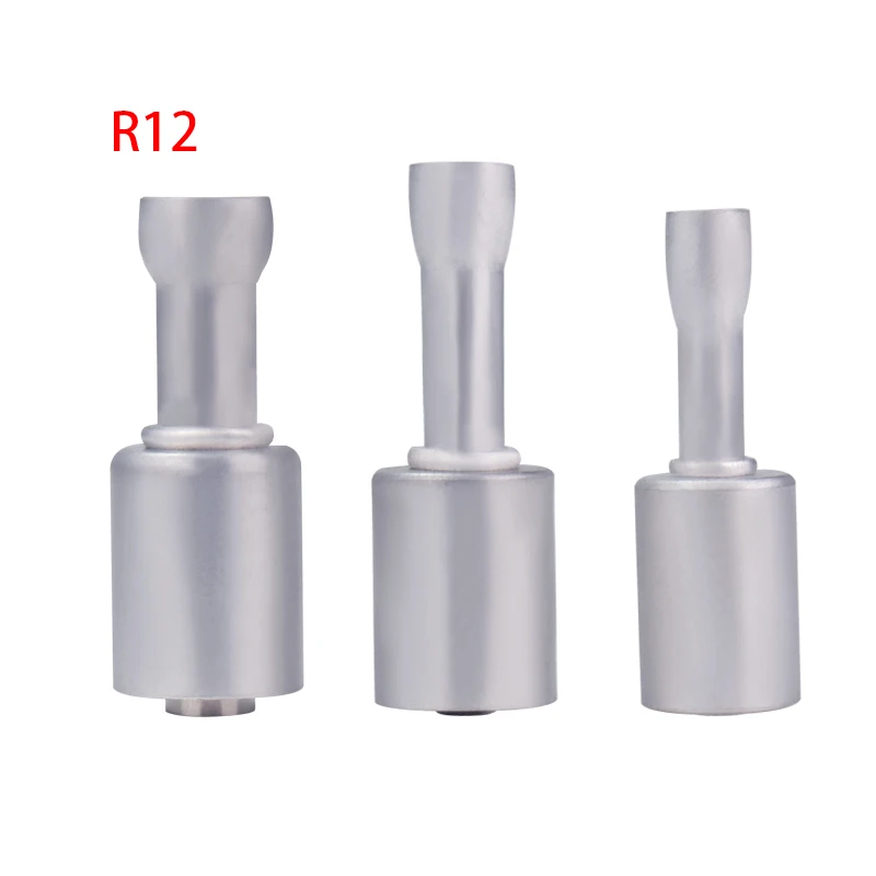 #6 #8 #10 A/C Welding Fitting With Aluminum Ferrule for Auto Air Conditioning Standard / Reduced Barrier Refrigerant Hose