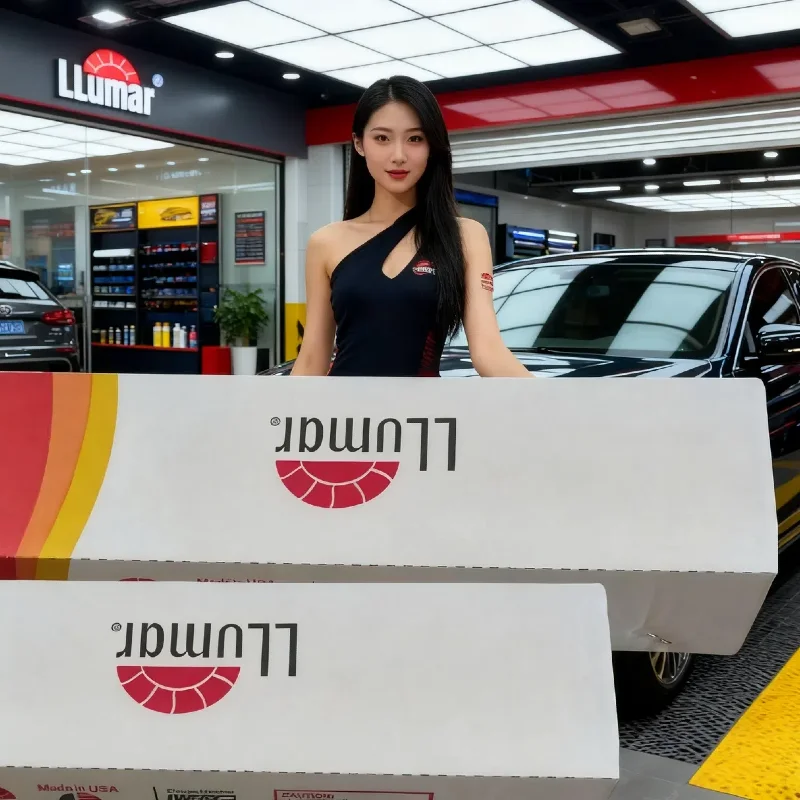 

Premium Llumar Window Tint Film 5% VLT Dark Black Auto Window Film High Heat Rejection Nano Ceramic PET IRR99% UV Block For Car