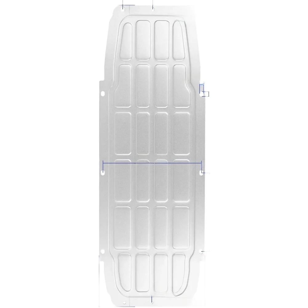 Battery Cover Aluminum Compartment Cover White Scooter Battery Case Robust Material Build Lightweight Structure