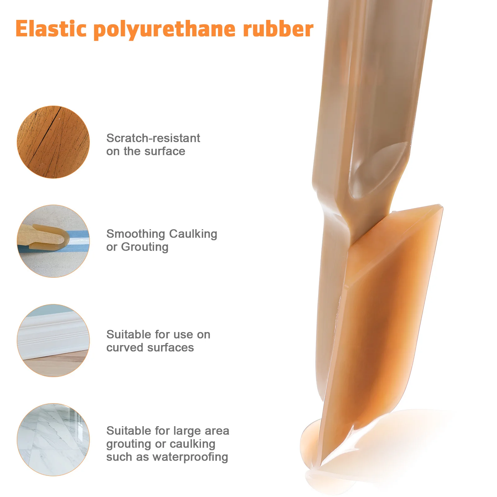 

4Pcs Caulking Spatulas Caulk Tool Set Long Handle Caulk Smoothing Finishing Applicator Grout Removal Tool Caulking Tools